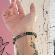 Bracelet "Confiance en soi" en agate indienne 