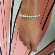 Bracelet " Tendresse & Bonheur " en amazonite 