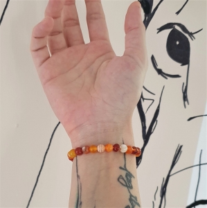 Bracelet "Energie & Vitalité" en cornaline 