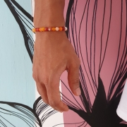 Bracelet "Energie & Vitalité" en cornaline 